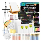 2021 Amazon Exclusive Art Supplier 123-Piece Drawing Wood Art Set Hot Sale Products