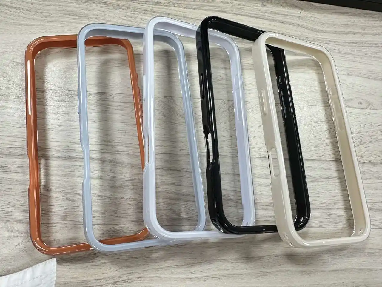 product laudtec shockproof phone bumper for iphone air 17 16 pro max slim lightweight protective frame support crossbody strap sjk1102-2