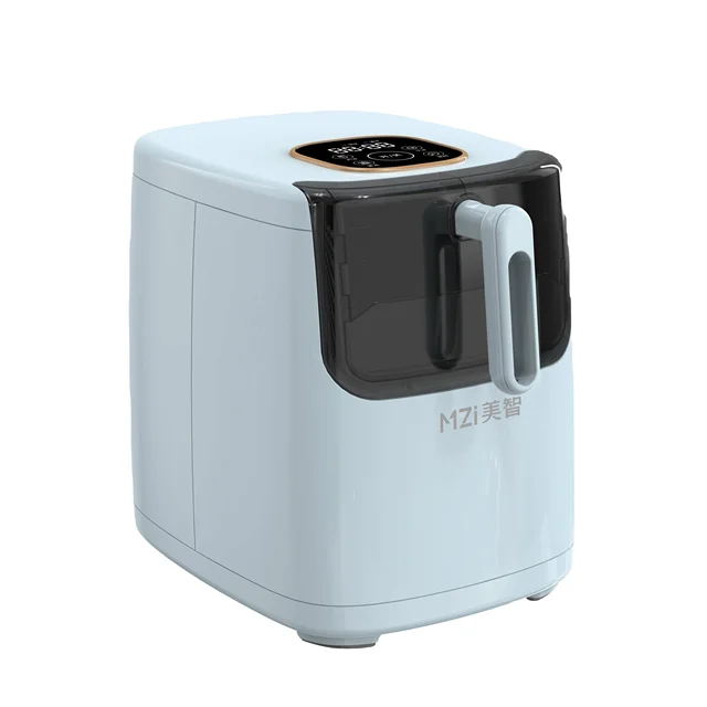 Self-Cleaning small ice maker machine with handle portable suitable for home