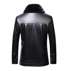 Jacket Hooded 2020 Newest Fashion Custom Design Men Biker Leather Jacket With Fur Hooded Warmly Outdoor Wear Coats