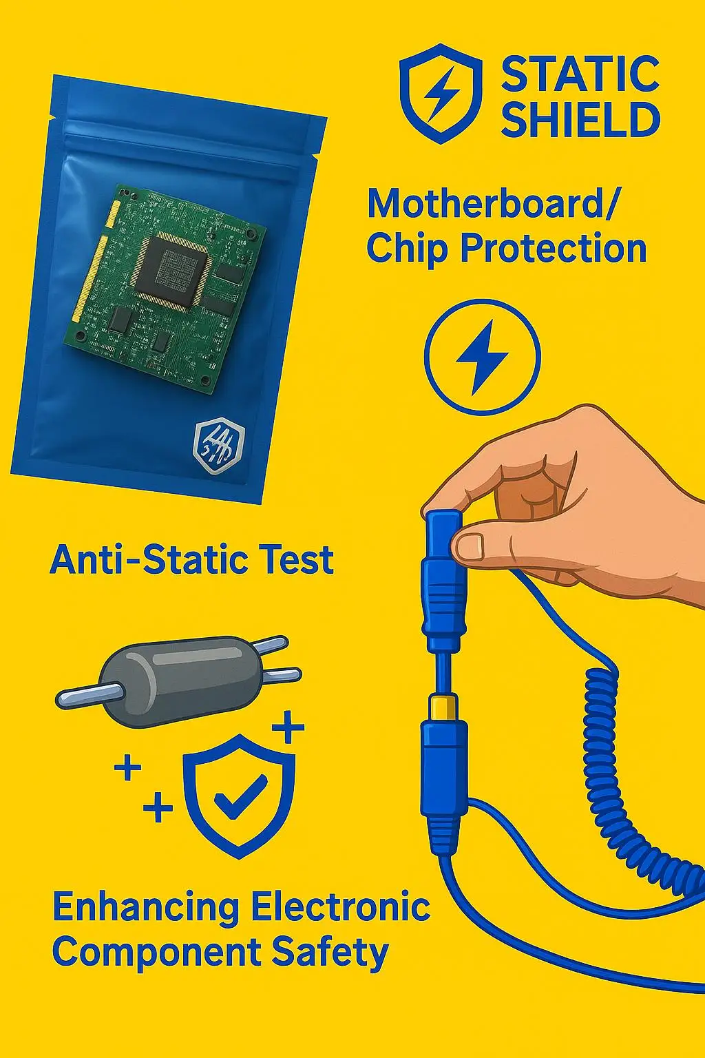 EMI Shielding Static Control Zip Lock Bag for Computer Parts Mobile Phones and Electronics Shipping - detail 6