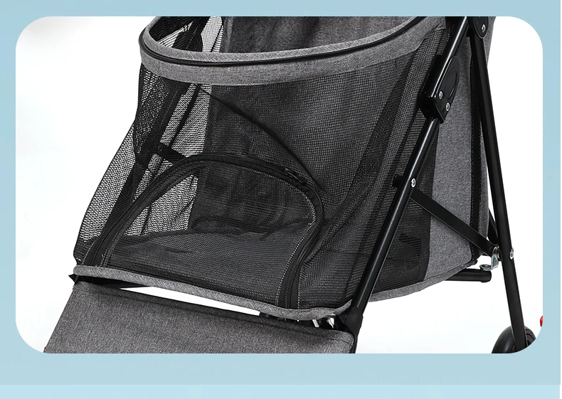 Luxury Low Price Pet Stroller Outdoor 4 Wheels Dog Strollers High Quality Pet Dog Cat Fold Travel Stroller supplier