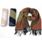 Woven Scarf Shawl Scarf Designer Inspired Women's Custom Logo Long Woven Shawl Scarf