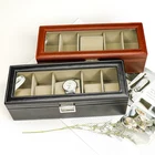Watch Women Leather Transparent Glass Watch Band Packaging Watch And Bracelet Set Women With Box
