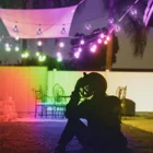 String Low Voltage 5V RBG Outdoor String Lights 48ft Color Changing LED Bulbs