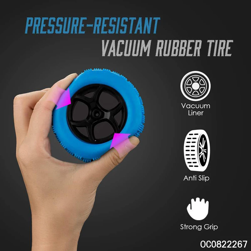 Rotates 360 degrees double-sides stunt car remote control toy with vacuum rubber tires