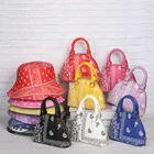 Bag Designer Custom Bucket Hats Women Hand Bag Set Bandana Purses Handbags Women Purse And Hat Sets