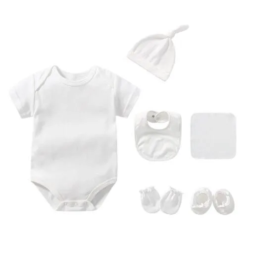 manufacturer Wholesale Newborn Baby Girl kids Clothes Solid Color Ruffle Cotton Bodysuit