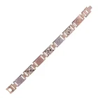 Diamond Bracelets 3 Tone Bangle With Diamond Cutting For Teenfashion Bracelets