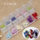 Nail Art Sample Free 12pcs Fabric Big Nail Flower Decoration For Fashion Nail Art