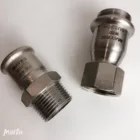 Steel Fitting 304 Fitting 304/316L Stainless Steel Fitting Male Thread Coupling Male Adaptor