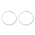 Hoop Earring Gold Plated Classic Design Round Shape Hoop Earring Gold Rose Gold Rhodium Plated For Beautiful Women
