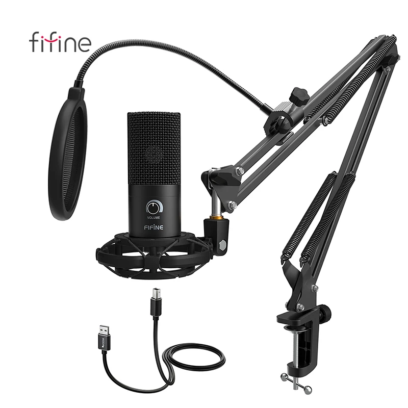fifine usb microphone noise cancelling