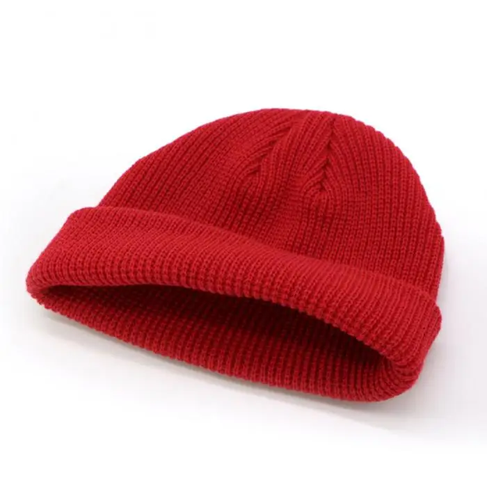 Custom Men Knitted Hat Beanie Skull Cap 