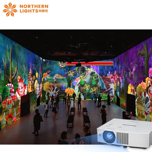 INTERACT WALL PROJECTION Arcade equipment wall interactive large screen 3D interactive game projection products