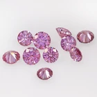 Cut Pink Pink Wholesale Loose Colored Moissanite Price Round Cut Pink Moissanite