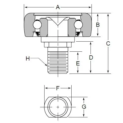 Ball Bearings Baler Piston Bearing Plunger Bearing A