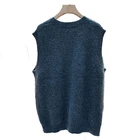 Vest Autumn Winter Fashion Style Collar Sleeveless Sweater Vest Womens Crew Neck Sweater Vest