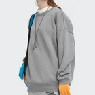 Sweatshirt Custom High Quality Long Sleeves Oversize Hoodies Unisex Women Men Plain Pullover Crewneck Sweatshirt