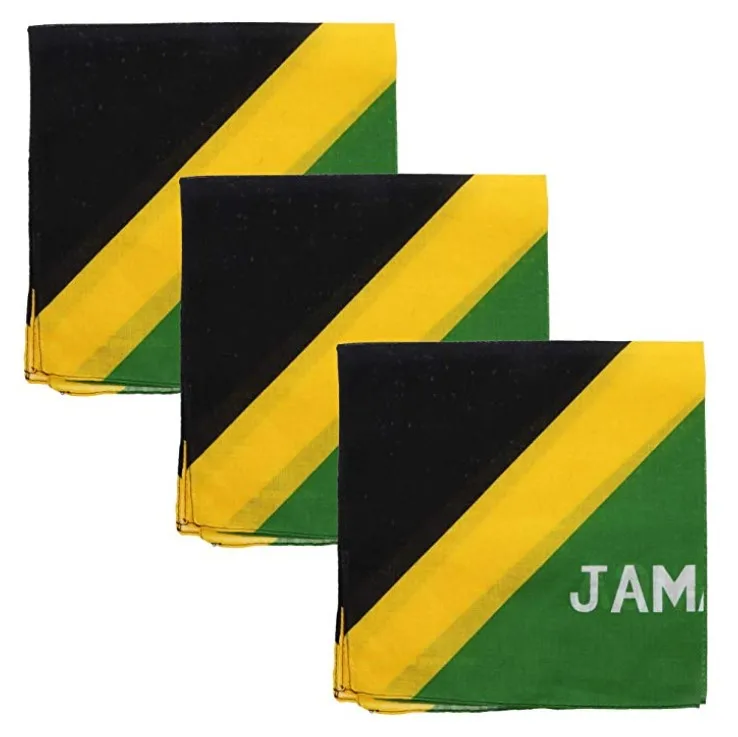 Cotton Jamaican Flag Bandana Jamaica Flag