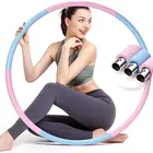 Hoop Hula Hoops Weighted Hoop Beginners Hula Hoops Stainless Steel Tube Detachable Design 8 Sections Fitness Hoop