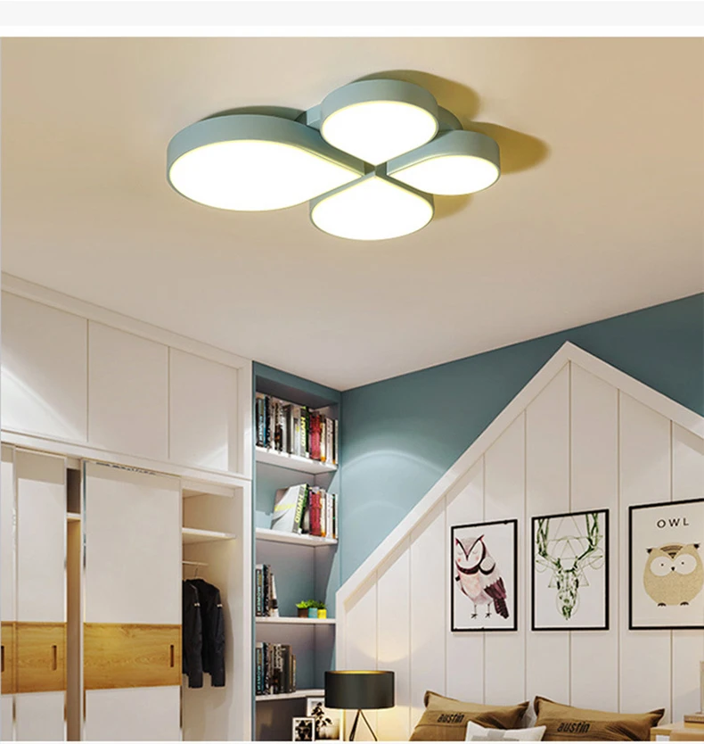 Simply Nordic Creative 4 Petals Surface Mounted Living Room Modern LED Ceiling Lamp
