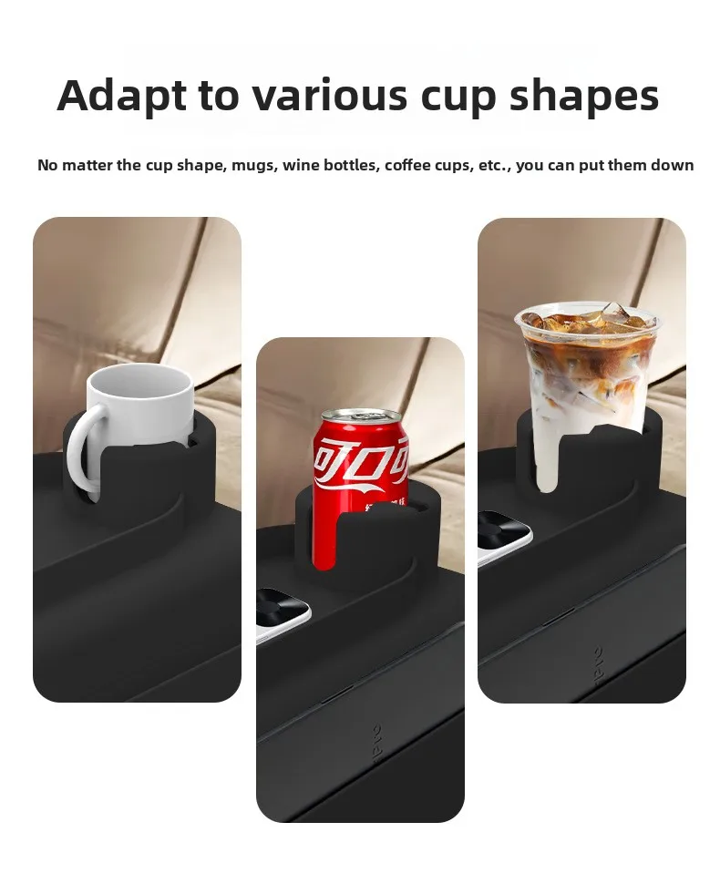 Modern Design Silicone Sofa Coaster and Armrest Cup Holder Customizable Beverage Coffee Cup Holder details
