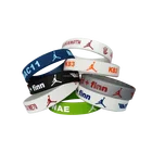 Silicon Bracelet Elastic PVC Wrist Hand Band Rubber PVC Ankle Bracelet Custom Silicone Wristband Bracelet