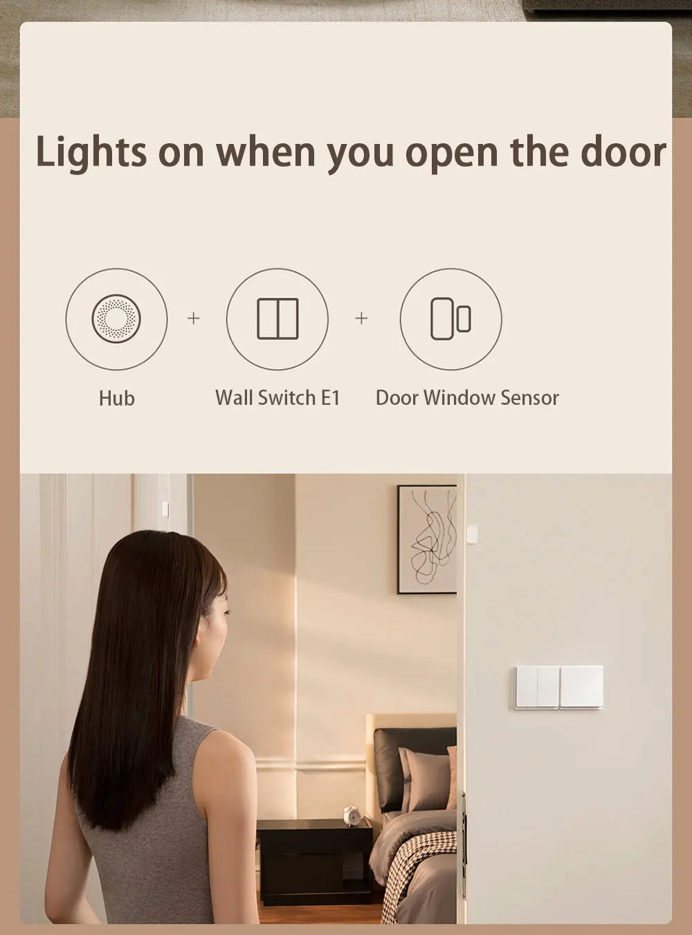 Smart Wall Switch Aqara E1 Zigbee 3.0 Smart Home Switch With Neutral