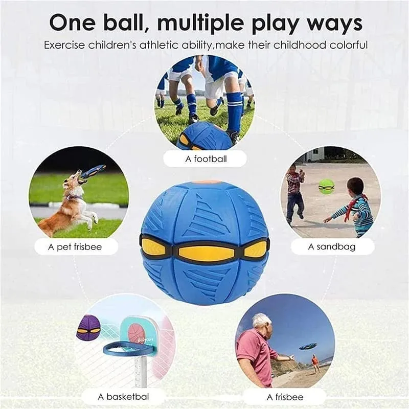 UFO Magic Ball Portable Flying Saucer Toy UFO Outdoor Toy Ball Elastic ball, Boys and Girls Outdoor Sports Kids Gift toys