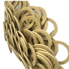 Light Brown Silicone Rubber Gasket With A Diameter Of 10 Mm And A Thickness Of 2 Mm For All Kinds Of Equipment