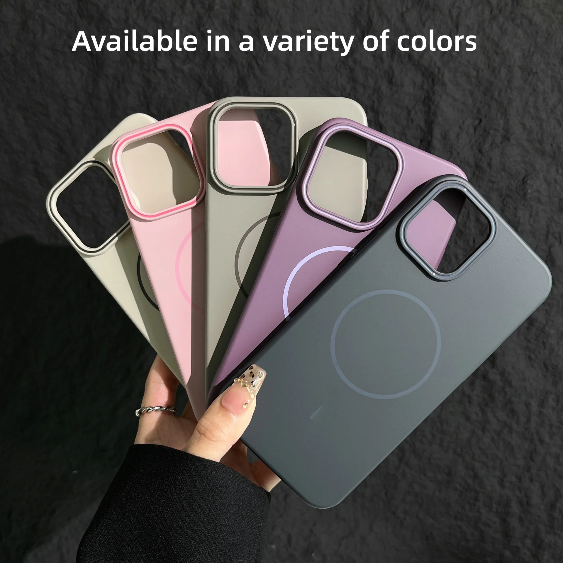 product laudtec high quality silicone case pure color case magnetic cover with shockproof customized design for iphone 17white-6