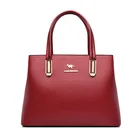 Handbag 2021 New European Style Soft Leather Middle-aged Ladies Handbag