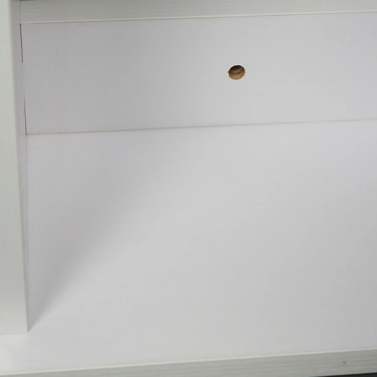 Modern Simple Creative Wall-Mounted Bathroom Vanity Mirror Cabinet Melamine Plywood with Ceramic Countertop for Hotels factory