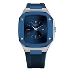 Wrist Watches Custom Logo Silicone Strap New Simple Minimalist Square Men Wrist Quartz Watches