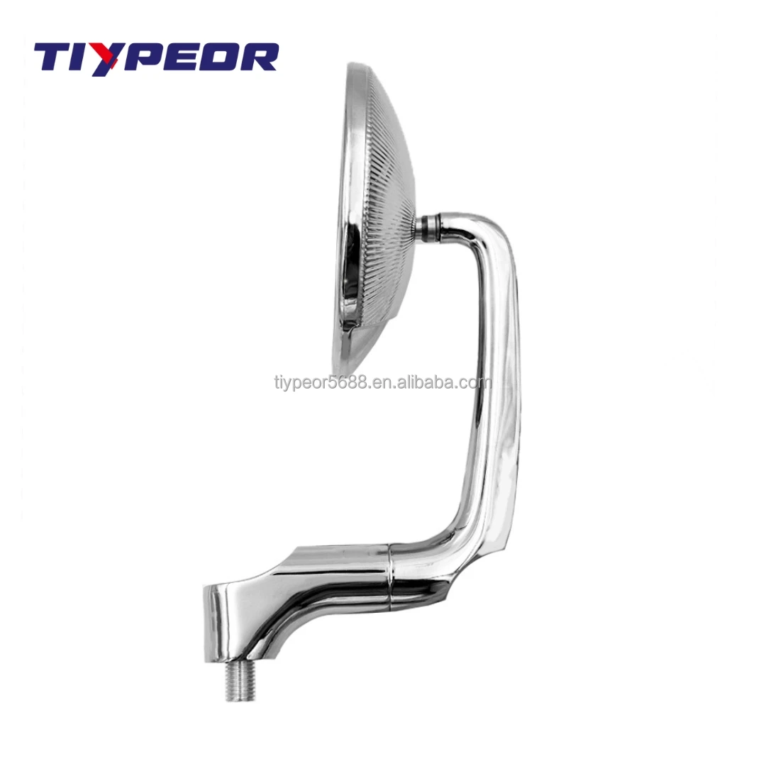 product tiypeor high quality chrome round motorcycle rearview mirror with convex glass and handle bar mirror-6