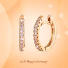 Earrings Cz Korean Earrings Ins Stylish Gold Plated Sliver Huggie Butterfly Hoop CZ Earrings Jewelry