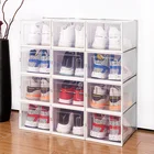 Storage Shoe Storage Box Stackable Safety Transportation Modern Stocked Stackable Home Organization Storage Shoe Box