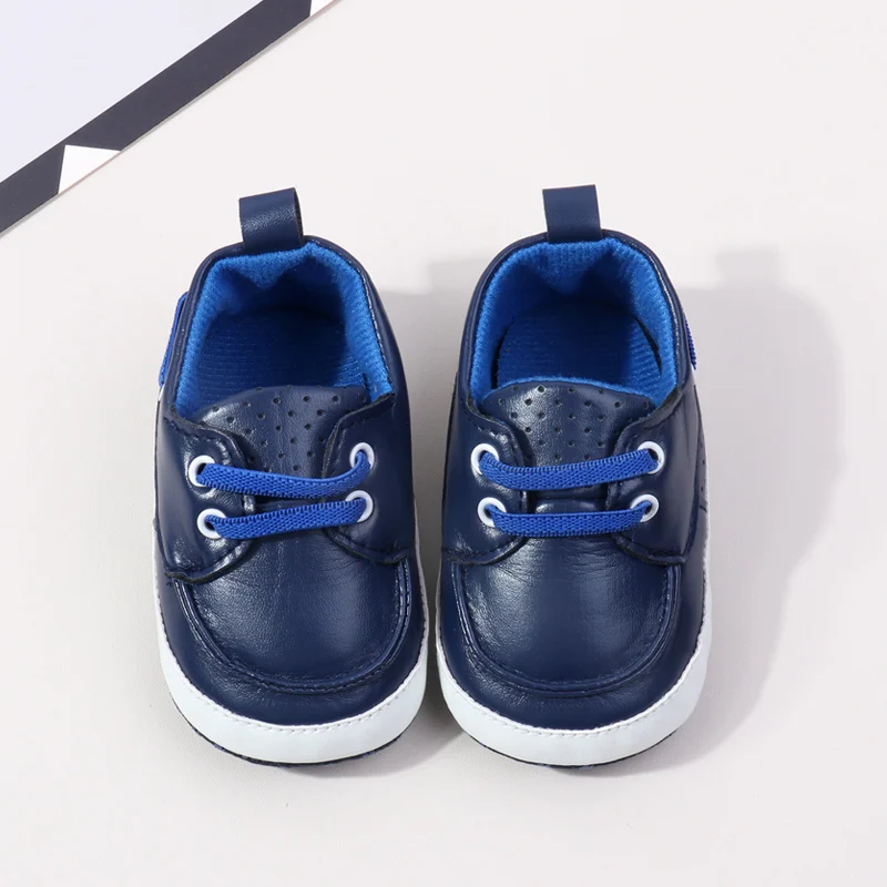 Ashional PU Baby Dress Shoes for Boys Spring Season Sprint Autumn Lightweight Breathable Anti-Slip Solid Pattern supplier