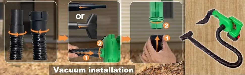 Soffiatore a batteria da 20 V, soffiatore per foglie, potente soffiatore elettrico per la pulizia