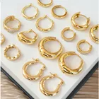 Earrings Ins Brass Zircon Earrings Small Large Ring Vintage CC Diamond Earrings Elegant Women Earrings