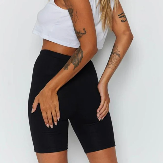 sweatpant biker shorts