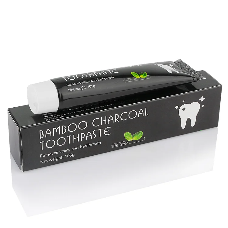 Oral Care Teeth Whitening Natural Black Bamboo Activated Charcoal Toothpaste 105g