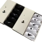 Socks Cheap Price High Quality A Box Of 5 Pairs Of Cotton Medium Tube Leisure Sports Men's Socks Black And White