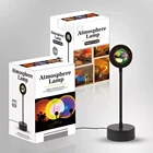Rgb 2021 New Arrival USB RGB Sunset Lamp Modern Rainbow Night Light Projector For Bedroom Decor