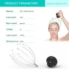 Personal Head Massage Massager Amazon Hot Selling Stress Relief Personal Handle Scalp Head Massage Octopus Head Massager