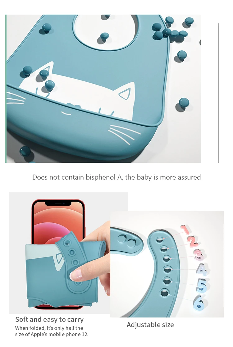 Silicone Baby Feeding Bib