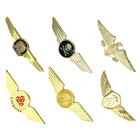 Design Wing Wing Enamel Lapel Pins Top Quality Design Custom Logo Metal Wing Shaped Soft Enamel Epoxy Lapel Pin Badge
