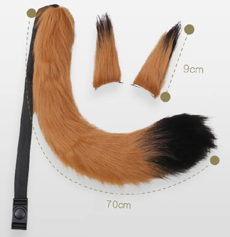 2pcs Cat Ears And Wolf Fox Animal Tail Cosplay Costume Faux Fur Hair Clip  Headdress Halloween Birthday Party Plush Set|Costume Accessories|  AliExpress | Cat Ears And Wolf Fox Animal Tail Cosplay Costume