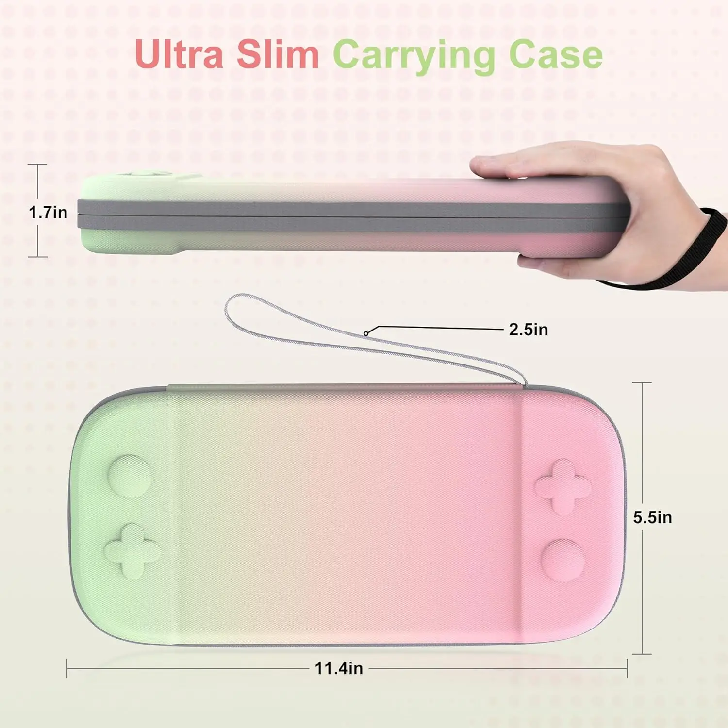product slim carrying case for nintendo switch 2 2025 travel hard shell case with 12 game card slots protective bag games accessories-6